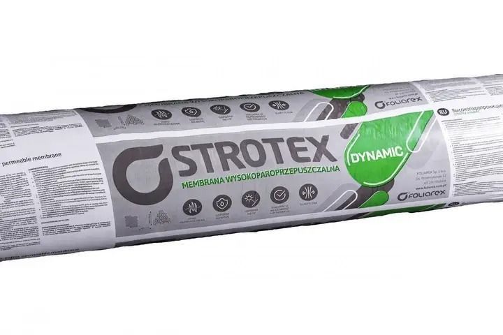 Strotex Dynamic 135 г/м. кв., покрівельна супердифузійна мембрана стротекс динамік 101 фото