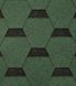 Бітумна черепиця Onduline Bardoline First Hexagonal(зелена) 2.9м2 141102 фото 1