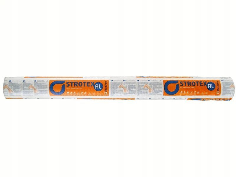 Пароізоляційна плівка STROTEX AL 150 г/м.кв. ( фольгована алюмінієва пароізоляція паробар'єр стротекс ал) 108 фото
