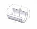 Муфта желоба (RAINWAY 90) черная (RAL 9005) 44580 фото 3